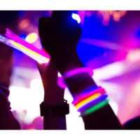 arm with glow bracelets
