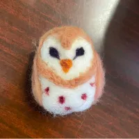a needle felted owl