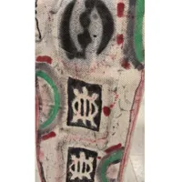 example of adinkra stamping on canvas