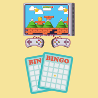 video game system and bingo boards
